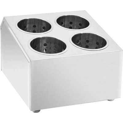 vidaXL Stainless Steel Cutlery Tray - 4 Compartments - Silver vidaXL Stainless Steel Cutlery Tray - 4 Compartments - Silver
