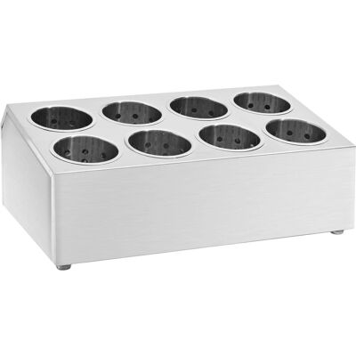 vidaXL Besteckhalter 8 Fächer Edelstahl - Besteckablage vidaXL Besteckhalter 8 Fächer Edelstahl - Besteckablage