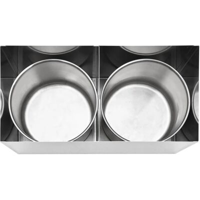 Distributeur de sauce en acier inoxydable vidaXL 2 x 3,5 L - Distributeur de sauce Distributeur de sauce en acier inoxydable vidaXL 2 x 3,5 L - Distributeur de sauce