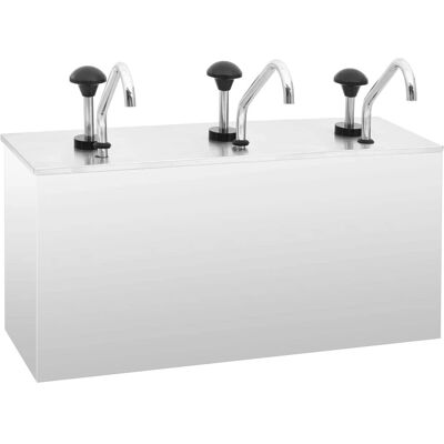 vidaXL Edelstahl-Saucenspender 3 x 3,5L - Saucenspender vidaXL Edelstahl-Saucenspender 3 x 3,5L - Saucenspender