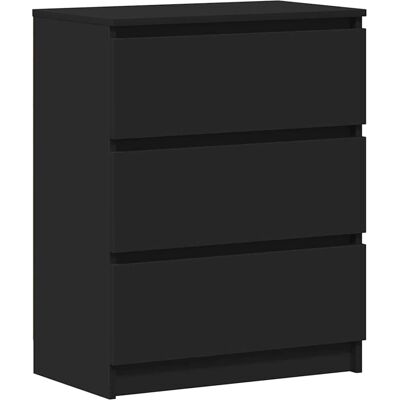 vidaXL Sideboard Schwarz Holzwerkstoff Mit Schubladen - Sideboard vidaXL Sideboard Schwarz Holzwerkstoff Mit Schubladen - Sideboard