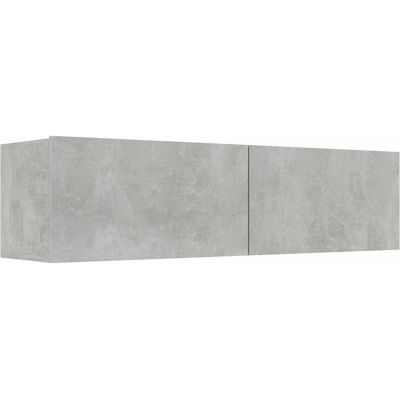 Simply Chosen 4u TV Kast Beton Grijs 120x30x30 cm Wandmontage - TV Kast Simply Chosen 4u TV Kast Beton Grijs 120x30x30 cm Wandmontage - TV Kast