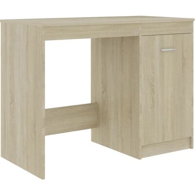 vidaXL Schreibtisch Sonoma Eiche 100x50x76 cm - Moderner Holzschreibtisch mit Stauraum vidaXL Schreibtisch Sonoma Eiche 100x50x76 cm - Moderner Holzschreibtisch mit Stauraum