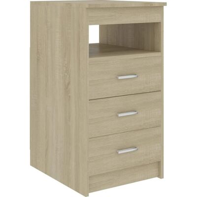 vidaXL Schubladenschrank Sonoma Eichenholz 40x50x76 cm - Schubladenschrank vidaXL Schubladenschrank Sonoma Eichenholz 40x50x76 cm - Schubladenschrank