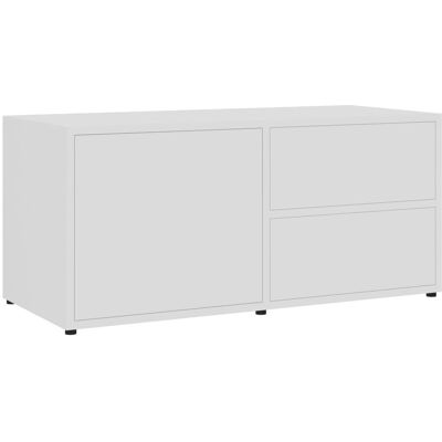 vidaXL Weißes Engineered Wood TV-Schrank - 80x34x36cm - Stilvoller Stauraum vidaXL Weißes Engineered Wood TV-Schrank - 80x34x36cm - Stilvoller Stauraum