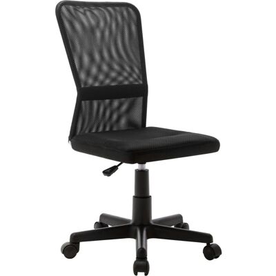 VidaXL 289510 Bureaustoel Zwart Mesh - Kantoor Meubilair VidaXL 289510 Bureaustoel Zwart Mesh - Kantoor Meubilair