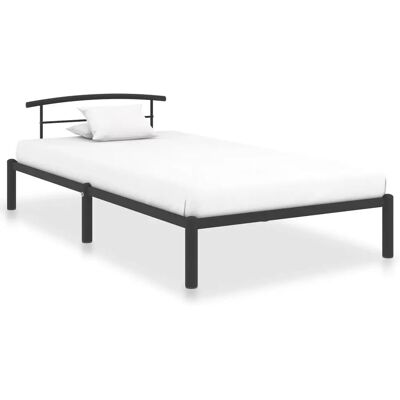 vidaXL Bettgestell Schwarz Metall 90x200cm - Bettgestell vidaXL Bettgestell Schwarz Metall 90x200cm - Bettgestell