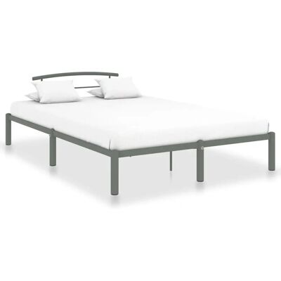 vidaXL 284666 Bettgestell Grau Metall - Bettgestell vidaXL 284666 Bettgestell Grau Metall - Bettgestell