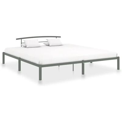 vidaXL 284667 Sänkykehys harmaa metalli 180x200cm - Sänkykehys vidaXL 284667 Sänkykehys harmaa metalli 180x200cm - Sänkykehys