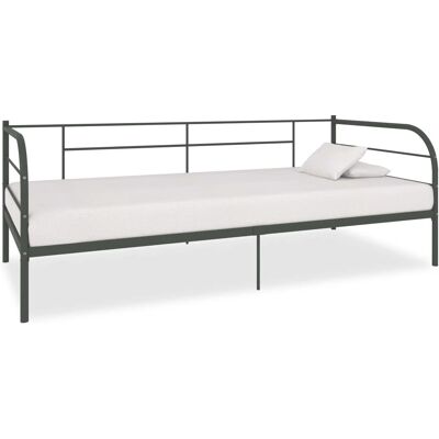 vidaXL 284674 Graues Metall Tagesbettrahmen - Tagesbettrahmen vidaXL 284674 Graues Metall Tagesbettrahmen - Tagesbettrahmen