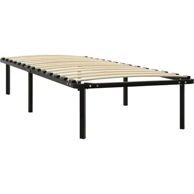 vidaXL Sengekarm i sort metal 100x200cm - Sengekarm vidaXL Sengekarm i sort metal 100x200cm - Sengekarm