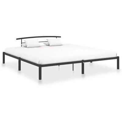 Struttura Letto in Metallo Nero 200x200cm vidaXL 284705 - Struttura Letto Struttura Letto in Metallo Nero 200x200cm vidaXL 284705 - Struttura Letto