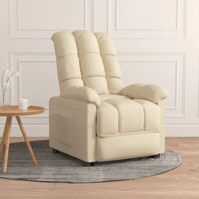 vidaXL Relaxsessel - Creme Stoff - Relax Chair vidaXL Relaxsessel - Creme Stoff - Relax Chair
