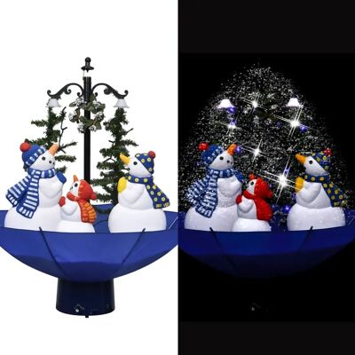 vidaXL Blaue Schneebedeckte Weihnachtsbaum mit Schirmfuß 75cm vidaXL Blaue Schneebedeckte Weihnachtsbaum mit Schirmfuß 75cm