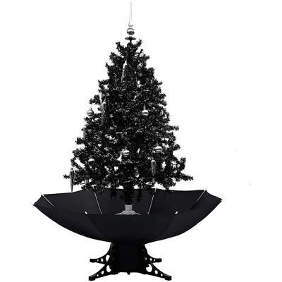 Sapin de Noël enneigé avec base parapluie 140cm vidaXL - Sapin de Noël - Publicité Sapin de Noël enneigé avec base parapluie 140cm vidaXL - Sapin de Noël - Publicité