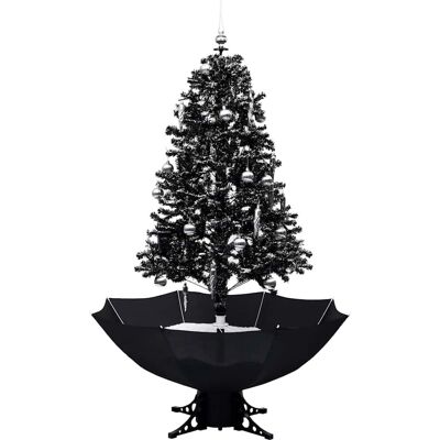 vidaXL Schneebedeckter Weihnachtsbaum mit Regenschirmbasis - Weihnachtsbaum vidaXL Schneebedeckter Weihnachtsbaum mit Regenschirmbasis - Weihnachtsbaum