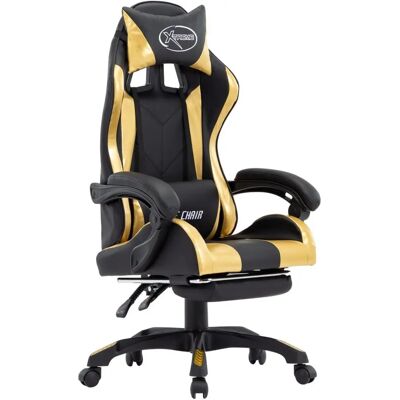 vidaXL Bürostuhl - Schwarz und Gold - Ergonomischer Gaming-Stuhl vidaXL Bürostuhl - Schwarz und Gold - Ergonomischer Gaming-Stuhl