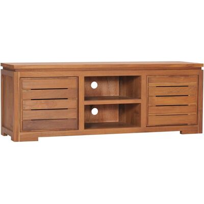 vidaXL TV-kaappi - 110x30x40 cm - Kestävä massiivinen teakpuu - Rustiikkinen tyyli vidaXL TV-kaappi - 110x30x40 cm - Kestävä massiivinen teakpuu - Rustiikkinen tyyli