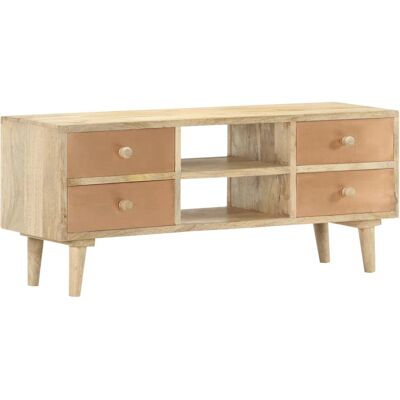 vidaXL 287874 Mangoholz TV-Schrank - Rustik Stauraum vidaXL 287874 Mangoholz TV-Schrank - Rustik Stauraum