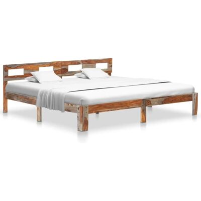 vidaXL Massiivinen ruusupuun sänkykehys - 200x200 cm - Sänky vidaXL Massiivinen ruusupuun sänkykehys - 200x200 cm - Sänky