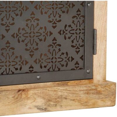 vidaXL Hochkommode aus Mangoholz mit Türen - Stauraumschrank vidaXL Hochkommode aus Mangoholz mit Türen - Stauraumschrank