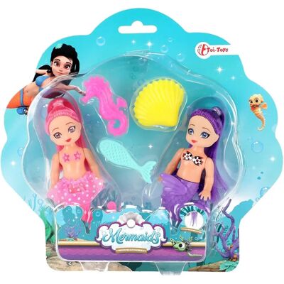 Toi-Toys Zeemeerminnen Pop - 12cm Veel kleuren Toi-Toys Zeemeerminnen Pop - 12cm Veel kleuren