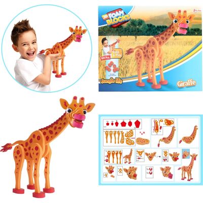 Toi-Toys 3D Giraf Puzzle - Foam 104 stuks, 31,5cm Toi-Toys 3D Giraf Puzzle - Foam 104 stuks, 31,5cm