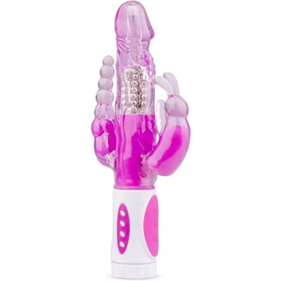 Easytoys Raving Rabbit Vibrator - Lilla - G-punkt, klitoris, anus Easytoys Raving Rabbit Vibrator - Lilla - G-punkt, klitoris, anus