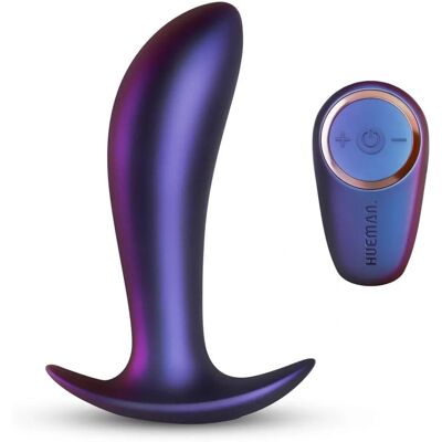 Hueman Uranus Remote Vibrating Anal Plug - Blue Hueman Uranus Remote Vibrating Anal Plug - Blue