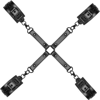 Bedroom Fantasies Vegansk Læder Hogtie med Hånd- og Ankelbøjler Bedroom Fantasies Vegansk Læder Hogtie med Hånd- og Ankelbøjler
