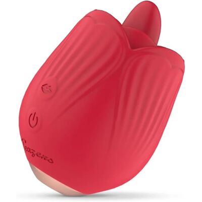 Teazers Rose Klitoris Vibrator - Kaksinkertainen Värinä Teazers Rose Klitoris Vibrator - Kaksinkertainen Värinä