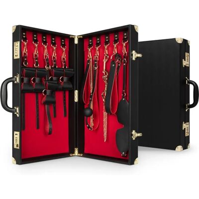 Bedroom Fantasies - Bondage Suitcase 11 Pcs - PU Leather Bedroom Fantasies - Bondage Suitcase 11 Pcs - PU Leather