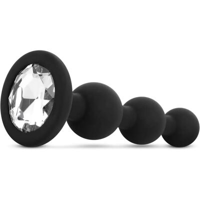 EasyToys Krystal Buttplug - Diamant - Kroppssikkert Silikone, 3 Perler EasyToys Krystal Buttplug - Diamant - Kroppssikkert Silikone, 3 Perler