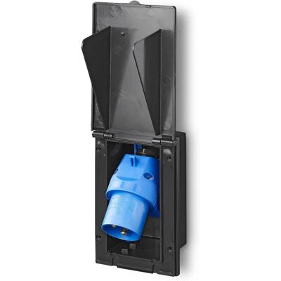 Pricenet Eingebauter CEE-Stecker - 160x100mm, 16A, IP44 Pricenet Eingebauter CEE-Stecker - 160x100mm, 16A, IP44