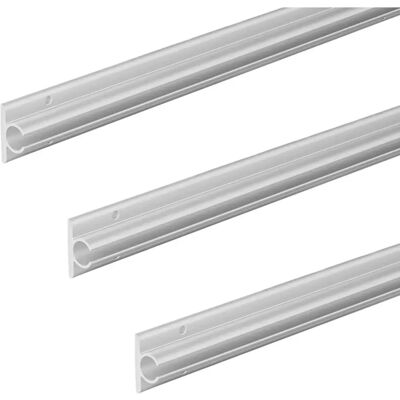 Rail de tente en aluminium 120 x 2,5 cm auto-adhésif - Ensemble de 3 - Publicité Rail de tente en aluminium 120 x 2,5 cm auto-adhésif - Ensemble de 3 - Publicité