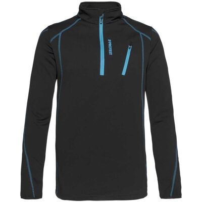 Protest Humans 1/4 Reißverschluss Top - Herren Fleecejacke - Schwarz Protest Humans 1/4 Reißverschluss Top - Herren Fleecejacke - Schwarz