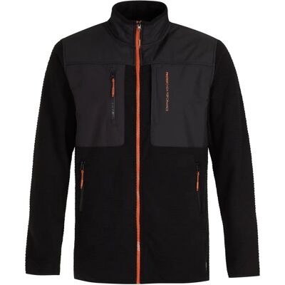PROTEST Herren Full Zip Fleece Jacket - Black - Regular Fit - Men’s Outerwear PROTEST Herren Full Zip Fleece Jacket - Black - Regular Fit - Men’s Outerwear
