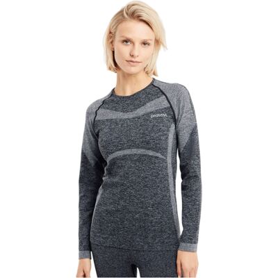 Camiseta Térmica Protest Dark Grey - Mujer Camiseta Térmica Protest Dark Grey - Mujer