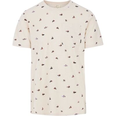 Protest Herren Beige T-Shirt - T-Shirt Protest Herren Beige T-Shirt - T-Shirt