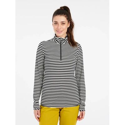 Hanorac pentru femei Protest PRTNoon Half Zip Negru și Alb - Hanorac Hanorac pentru femei Protest PRTNoon Half Zip Negru și Alb - Hanorac