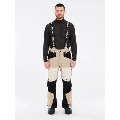 Pantaloni de schi bej Protest PRTANGUS - Ski Pants Pantaloni de schi bej Protest PRTANGUS - Ski Pants