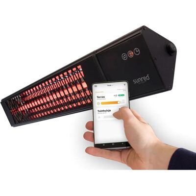 Sunred Pro25W-Smart Infrarot-Wandheizer - Schwarz Sunred Pro25W-Smart Infrarot-Wandheizer - Schwarz