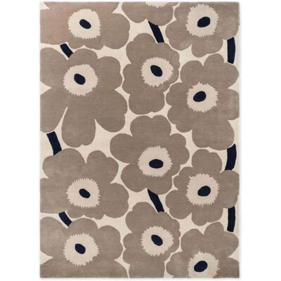 Marimekko Unikko Greige uldteppet - 140x200cm - Moderne indretningstilbehør Marimekko Unikko Greige uldteppet - 140x200cm - Moderne indretningstilbehør