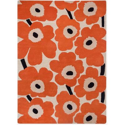 Marimekko Unikko Tæppe - Orange/Beige - 140 x 200 cm Marimekko Unikko Tæppe - Orange/Beige - 140 x 200 cm