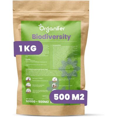 Mélange de Fleurs Sauvages ORGANIFER 62 Variétés - Mix de graines pour la biodiversité - Publicité Mélange de Fleurs Sauvages ORGANIFER 62 Variétés - Mix de graines pour la biodiversité - Publicité