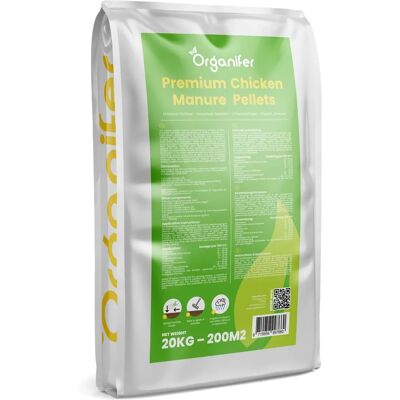 Organifer - Pellets de fumier de poulet - Engrais universel - Publicité Organifer - Pellets de fumier de poulet - Engrais universel - Publicité