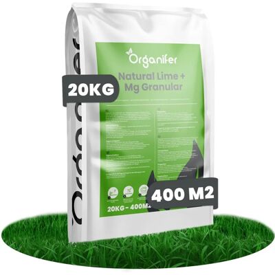 Engrais de Cal avec Magnésium - 20 kg pour 400 m2 - Organifer - Publicité Engrais de Cal avec Magnésium - 20 kg pour 400 m2 - Organifer - Publicité