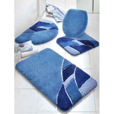 HAGEMANN Blau Muster Badezimmer-Set - Badmatte HAGEMANN Blau Muster Badezimmer-Set - Badmatte