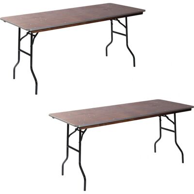 Table Pliable Essentials 220x76cm - Table Rectangulaire Intérieure - Publicité Table Pliable Essentials 220x76cm - Table Rectangulaire Intérieure - Publicité