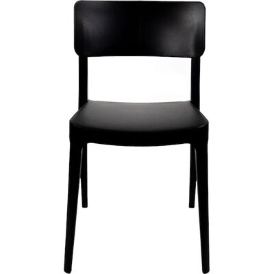 Sedia impilabile VEBA Wing - Nera - Plastica Sedia impilabile VEBA Wing - Nera - Plastica